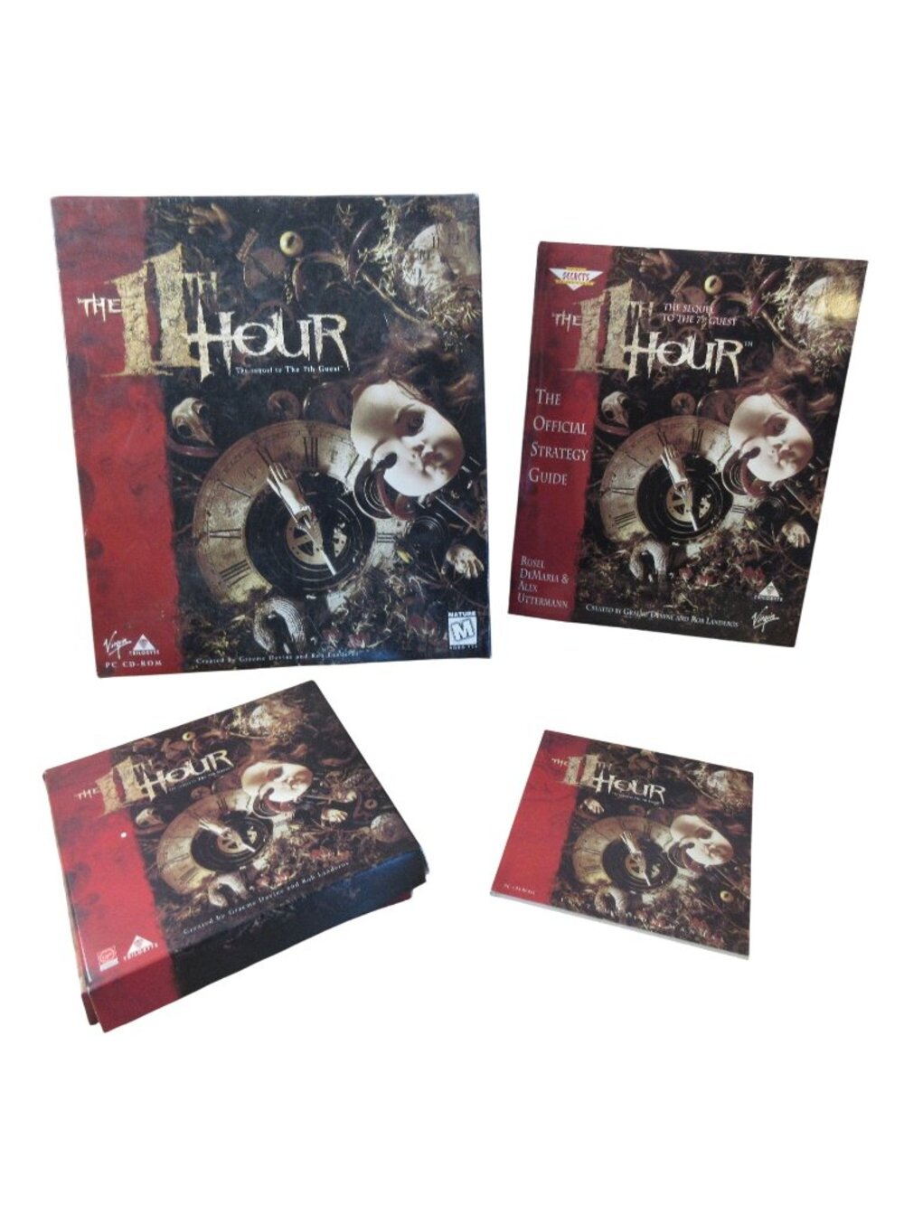Vintage 1995 The 11th Hour the Sequel to the 7th Guest PC CD ROM BIG BOX Game